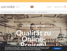 Tablet Screenshot of lux-nails.de